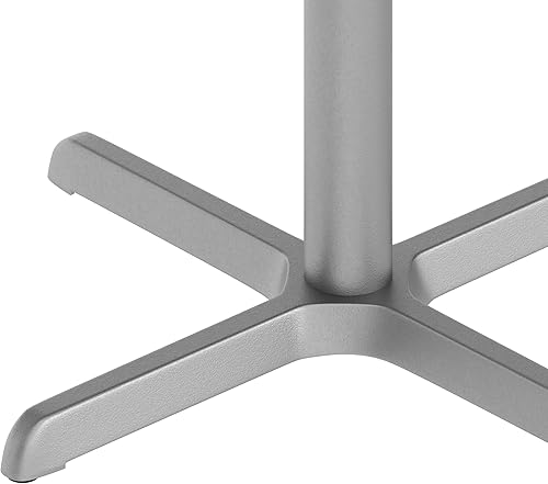 Miniatura 13 de Flash Furniture Mesa de restaurante de 30 x 30 pulgadas con columna de altura de mesa de 3 pulgadas de diámetro, base de mesa de restaurante