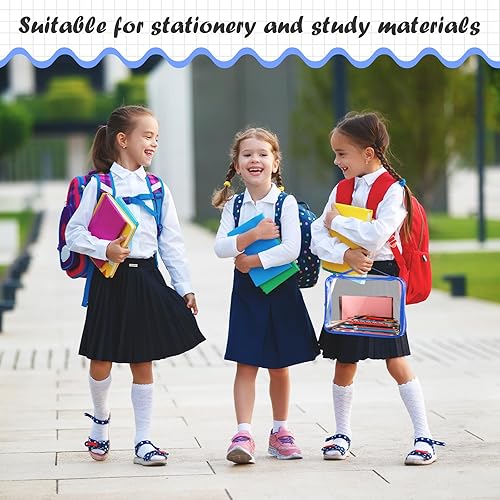 Miniatura 5 de Sanwuta Paquete de 3 bolsas de almacenamiento de juguetes con cremallera, de PVC transparente, impermeables, organizadoras, bolsas de juguetes para