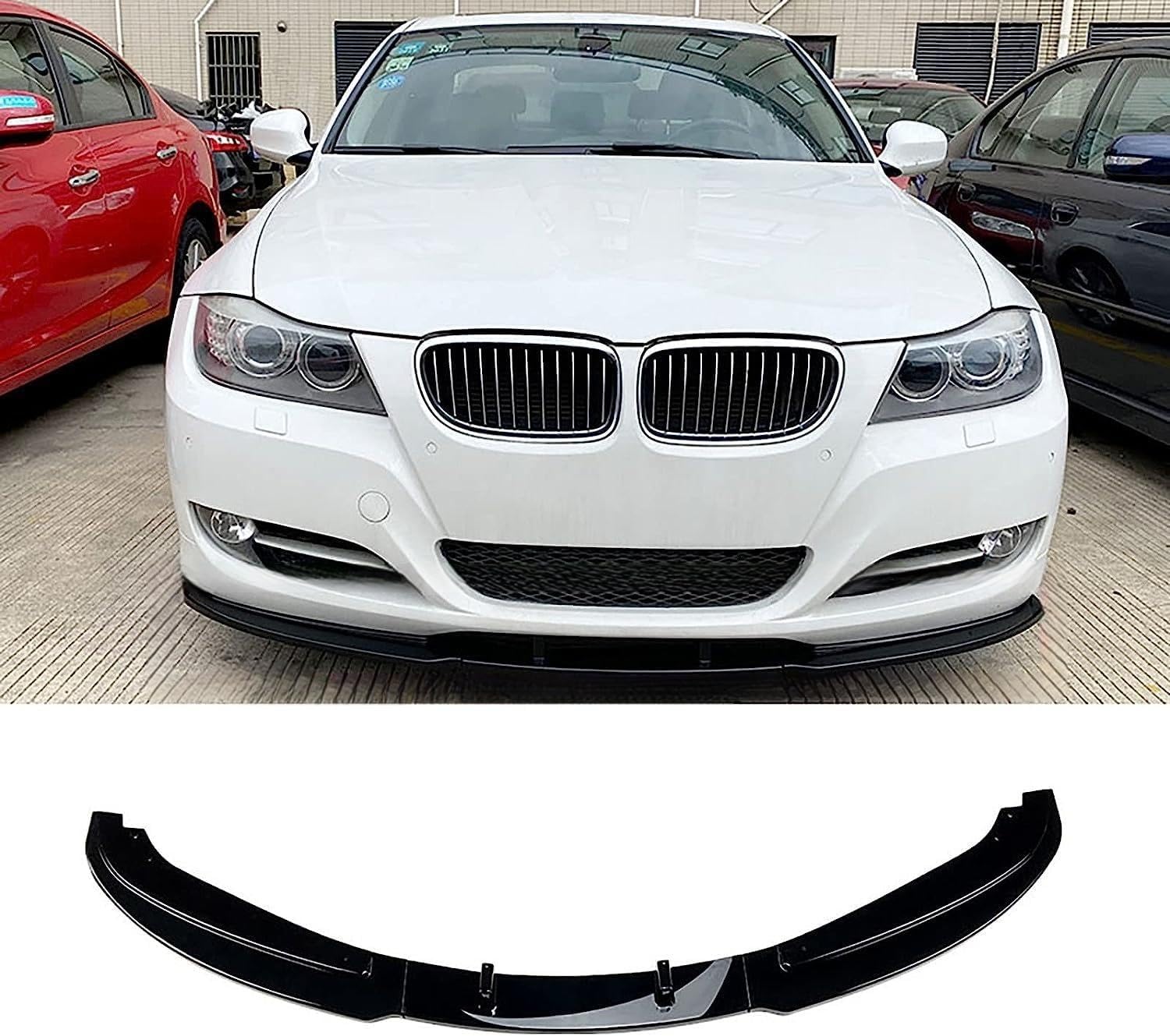 Lame de Pare-Chocs Avant,pour BM-W 3 Series E90 E91 LCI 320i 330i 2009-2012,Lame de Pare-Chocs Avant Spoiler Splitter