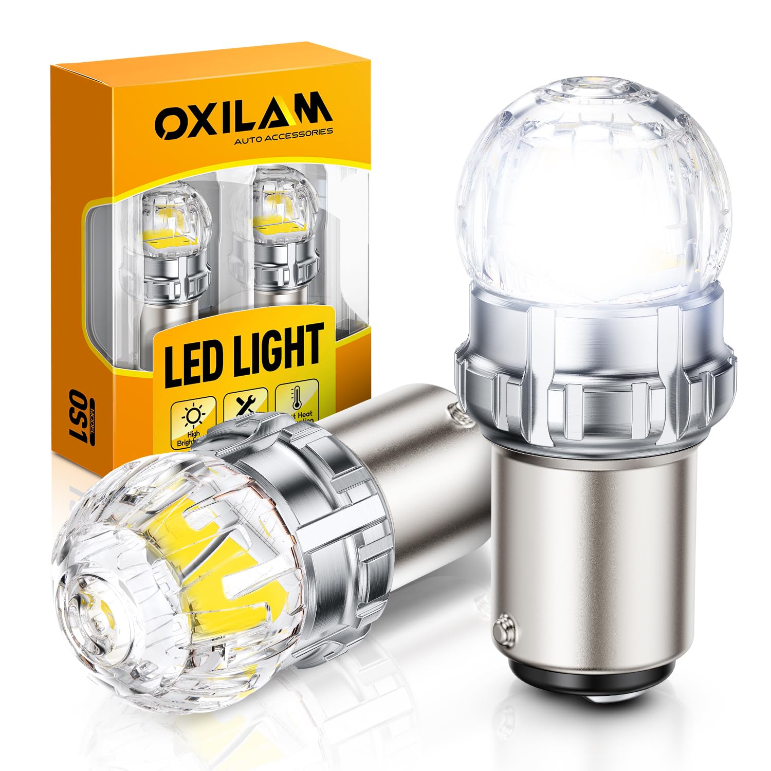 1157 LED Bulb White Reverse Light 800% Brighter 1016 BAY15D LED Backup Bulb