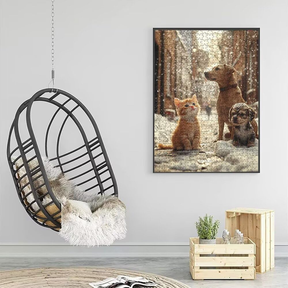 Puzzle 3000 Pezzi, Fiocchi Di Neve Animali 3D Puzzle per Adulti Impegnativo, Educa Puzzles Artistico, Divertente E Stimolante Puzzles Decorativo per La Famiglia, Regalo e Decorazione Pareti DX0YL6-984
