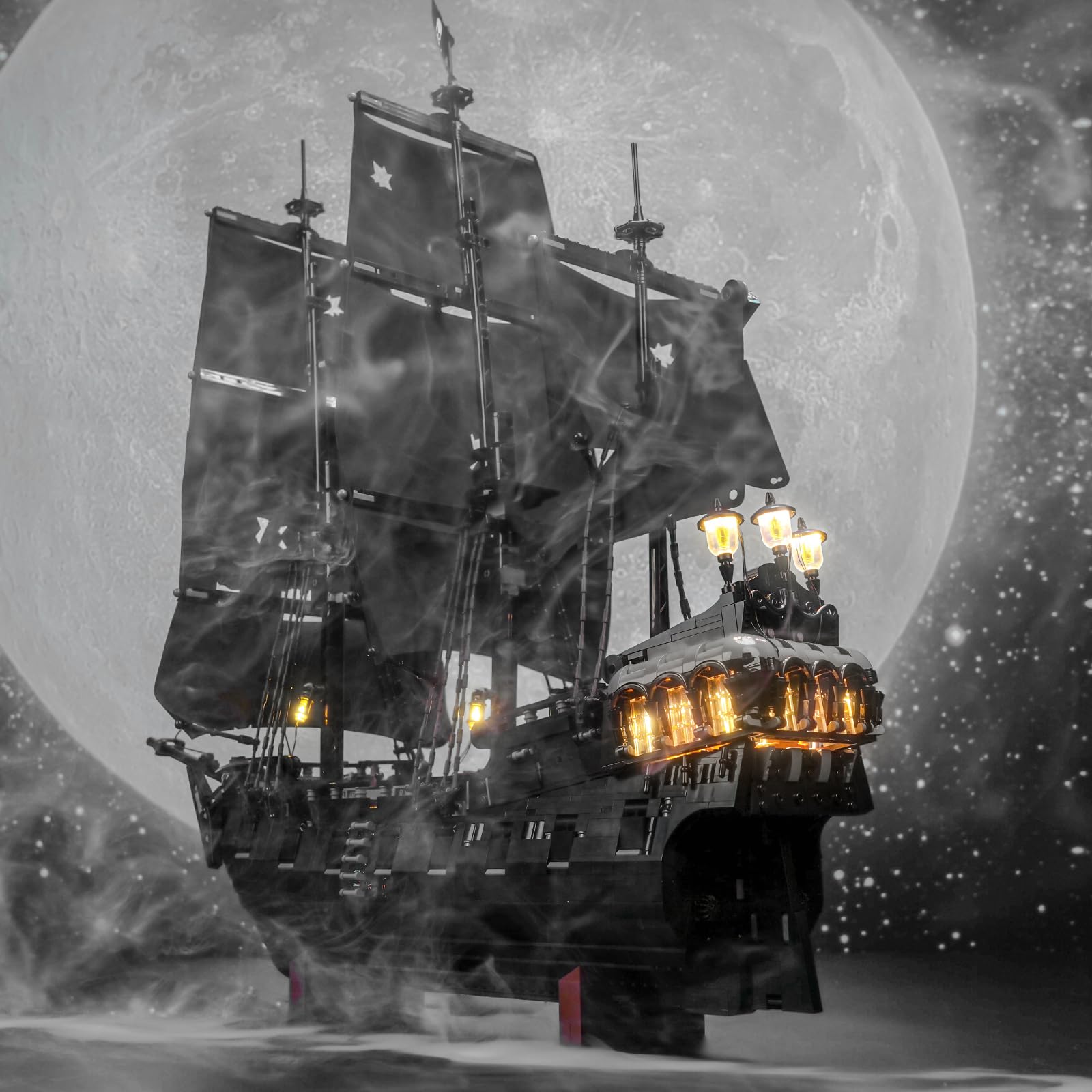 LocoLee Licht Kit Kompatibel mit Lego 10365 Captain Jack Sparrow's Pirate Ship (Kein - Lego-Set) Dekorative Beleuchtung Set Compatible with Lego Sparrows Piratenschiff