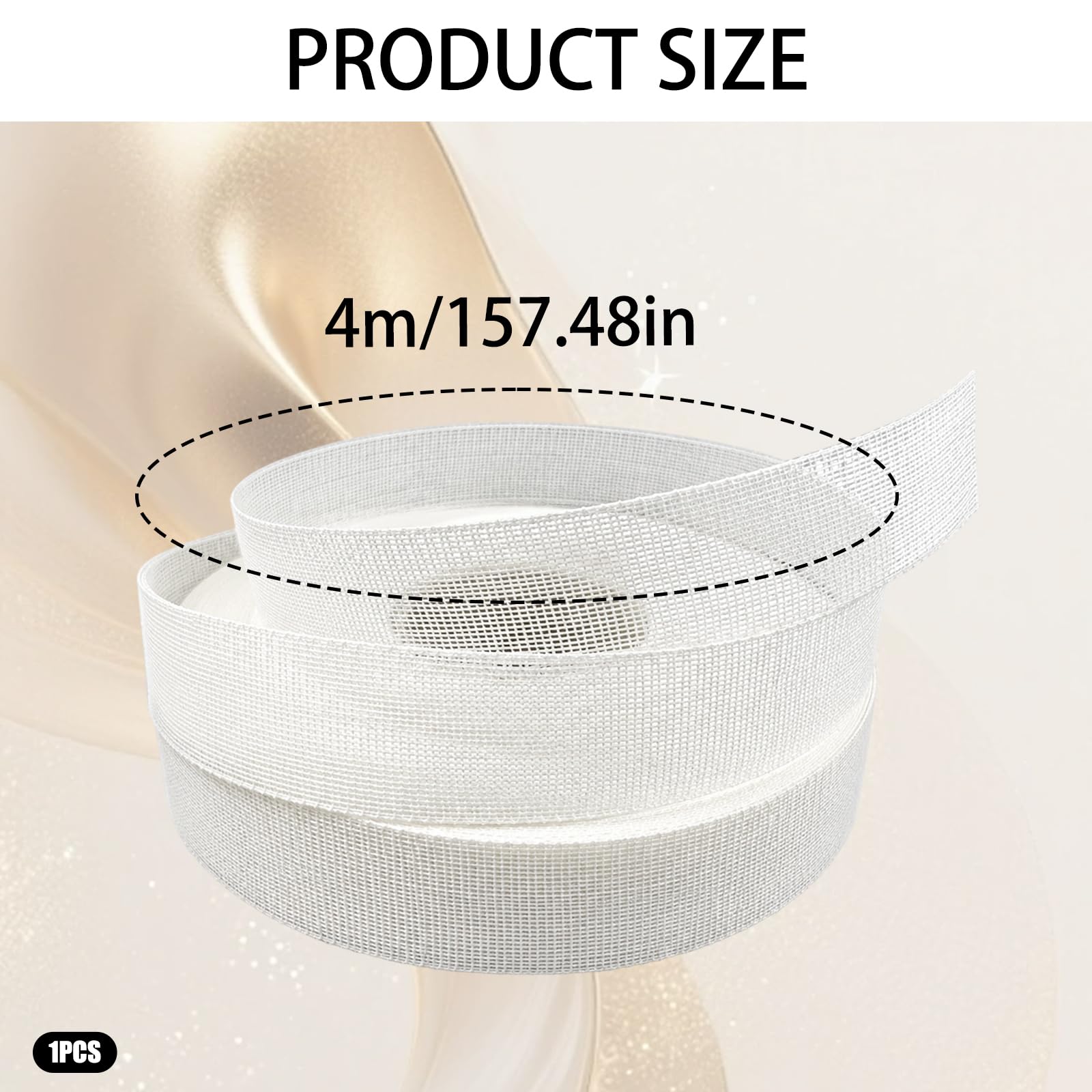 WORUIB Boning for Sewing Corset Boning, Sewing Tape, Fishbone Hem Tape, Hemming Tape, 400cm Length - Image 2