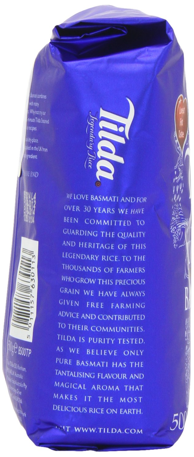 Tilda Pure Basmati Rice 500 g (Pack of 5)