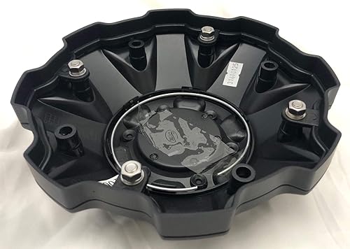 Miniatura 4 de Tapa central plana negra para ruedas de combustible (cantidad 1) # 1002-48B 5-6 lengüetas (1001-63 con extensión!)