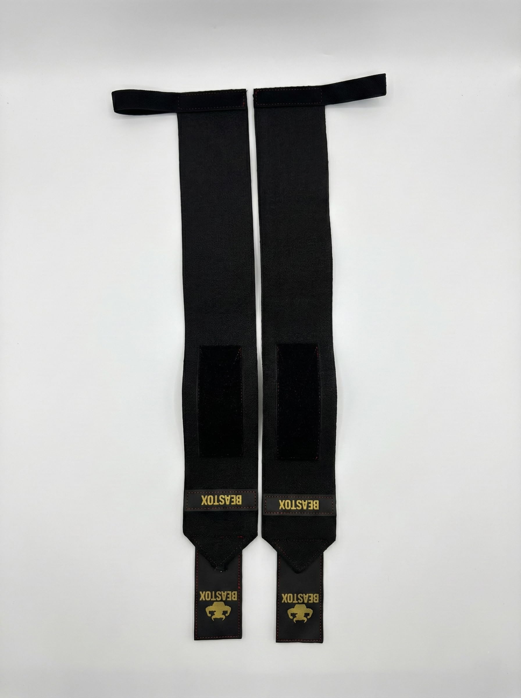 Wrist Wraps for Weightlifting, Black, Heavy Duty Cotton-Elastane, Premium Support, Adjustable Fit-image-41
