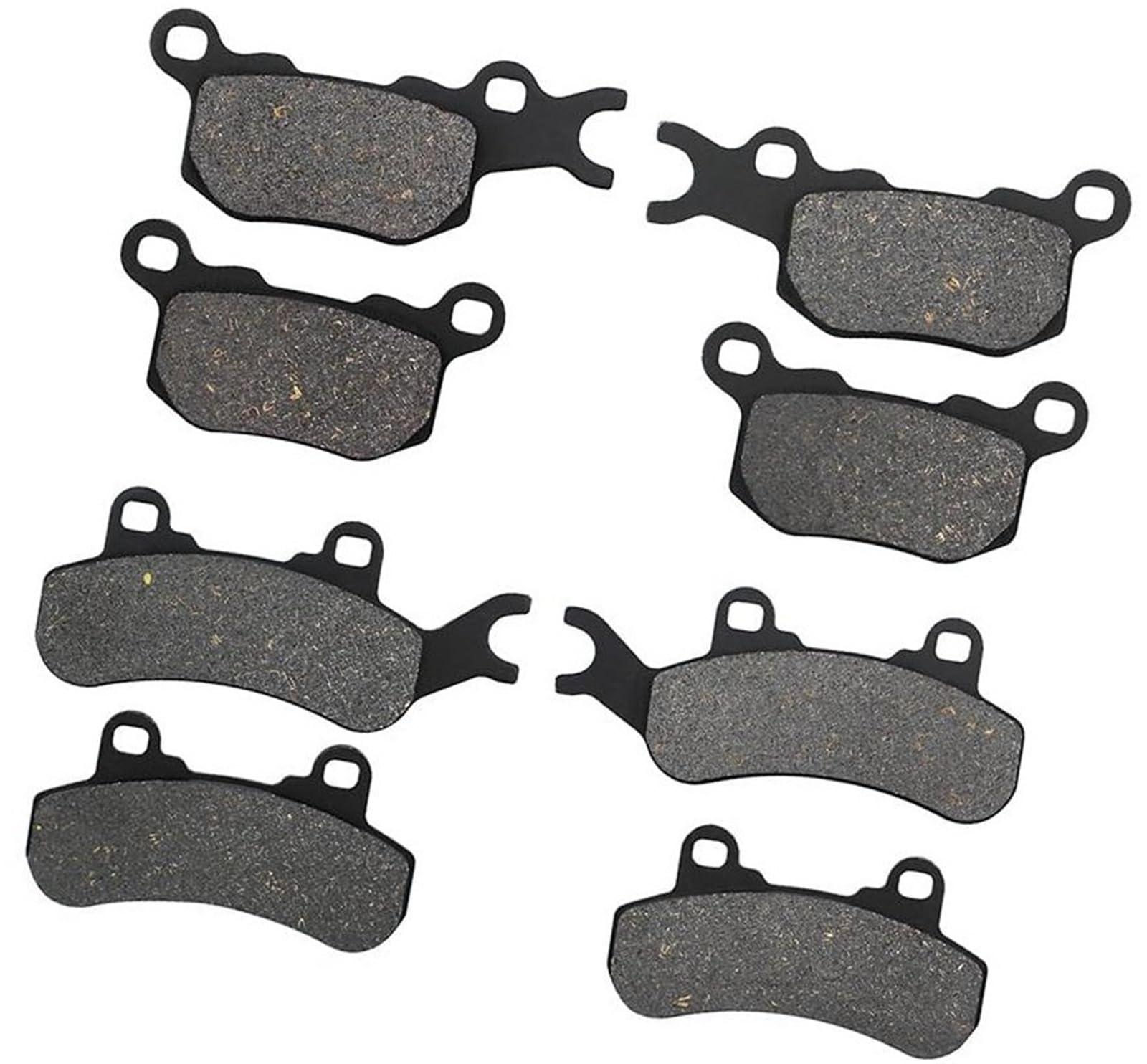 Przednie i tylne klocki hamulcowe motocykla, dla CAN-AM, Defender 799cc DPS 976cc XT Cab 976cc 2016 Klocki hamulcowe do motocykli(BLACK Front and Rear)