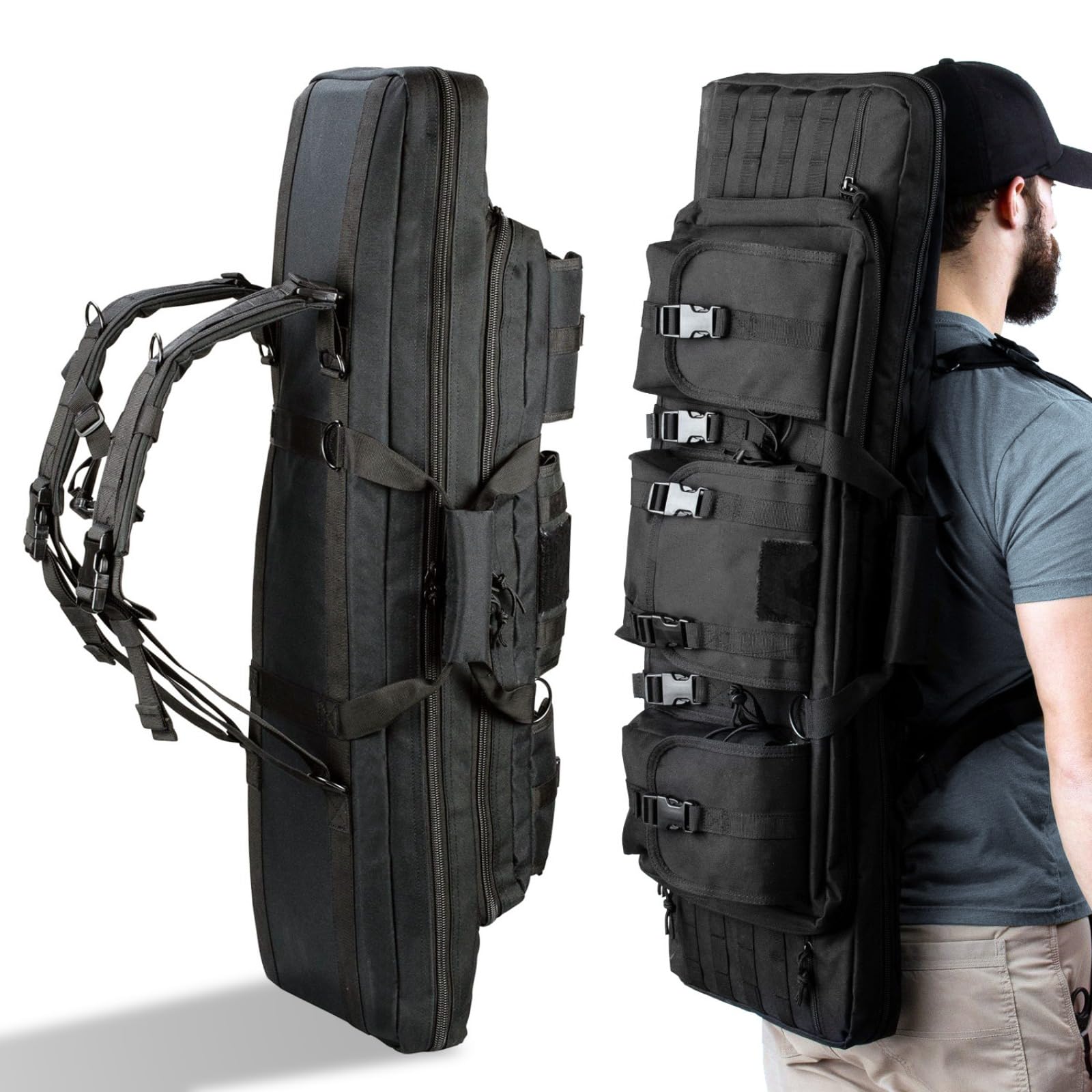 LOJAX Custodia per Fucile da 36/42/47 Pollici, Borsa Tattica per Pistola da Esterno e Borsa per Pistola, Borsa per Pistola con Fodero - Adatta per la Caccia e Gli Sport all'Aria Aperta