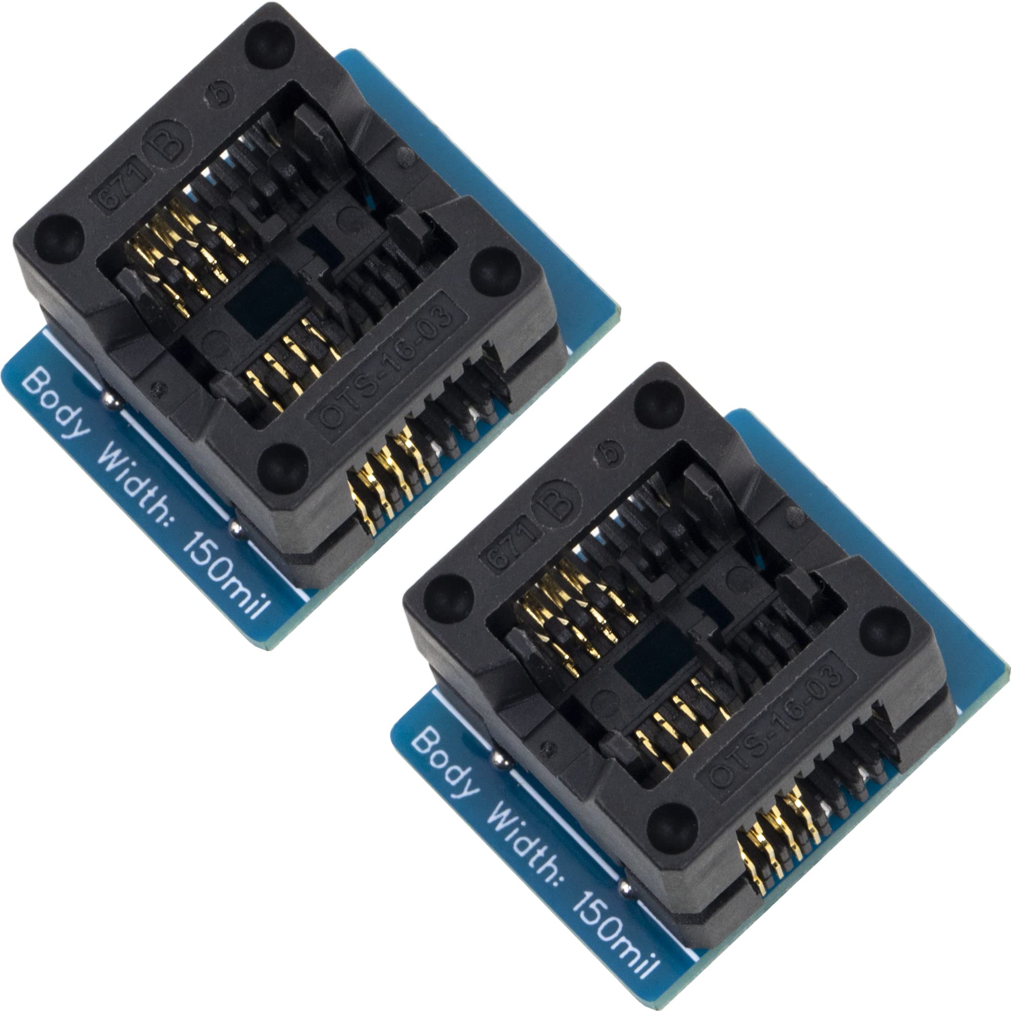 naughtystarts 150mil and 200-209mil SOP8 to DIP8 EZ Programmer Adapter Socket Converter Module… (150mils (2pcs))-image-20