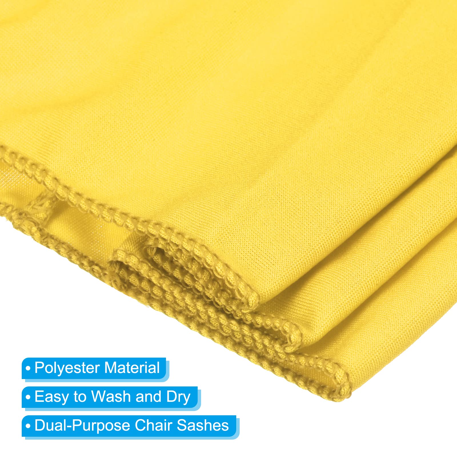 PATIKIL 13" x 5" Stretch Chair Sashes Bows - Image 3