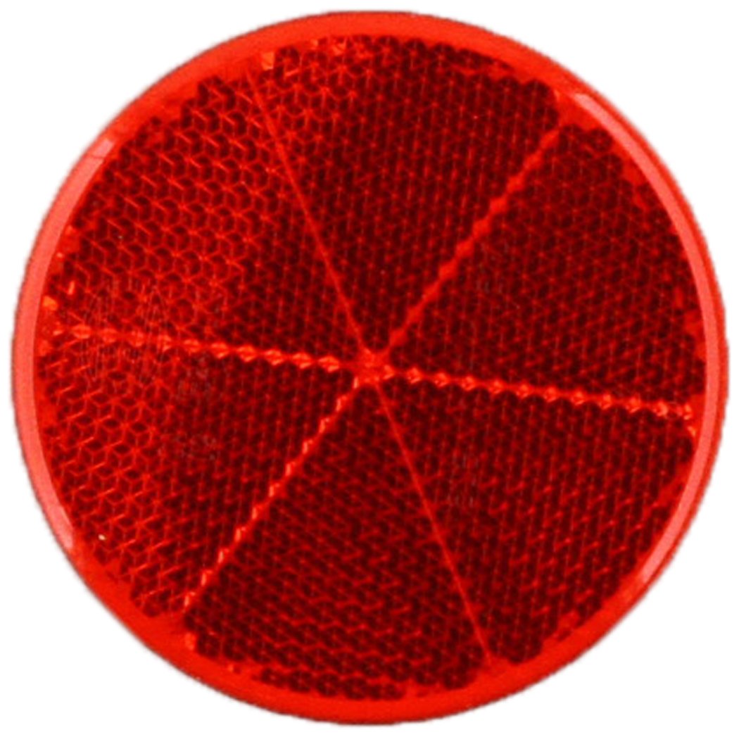 HELLA 8RA 002 014-281 Reflex Reflector - Lens Colour: Red - Glued