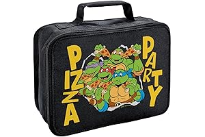 LOGOVISION Teenage Mutant Ninja Turtles TMNT Pizza Party Insulated Soft Sided Lunch Box