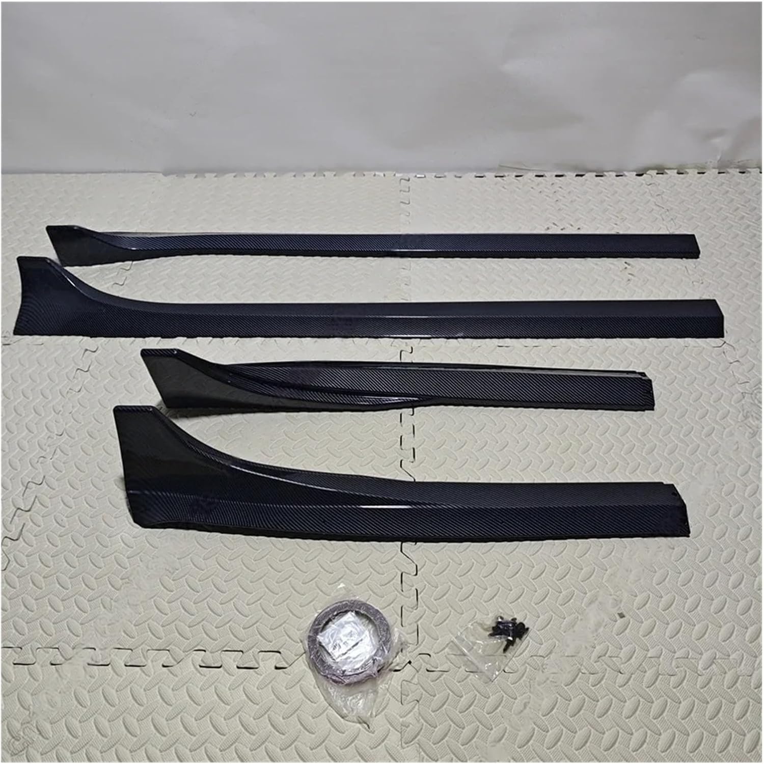 Side Skirts Car Side Skirt Compatible for Tesla Model 3 2017-2023 207.5cm Body Kits Fast Style Side Lip Gloss Black Guard Cover Auto Accessories(Gloss Black)