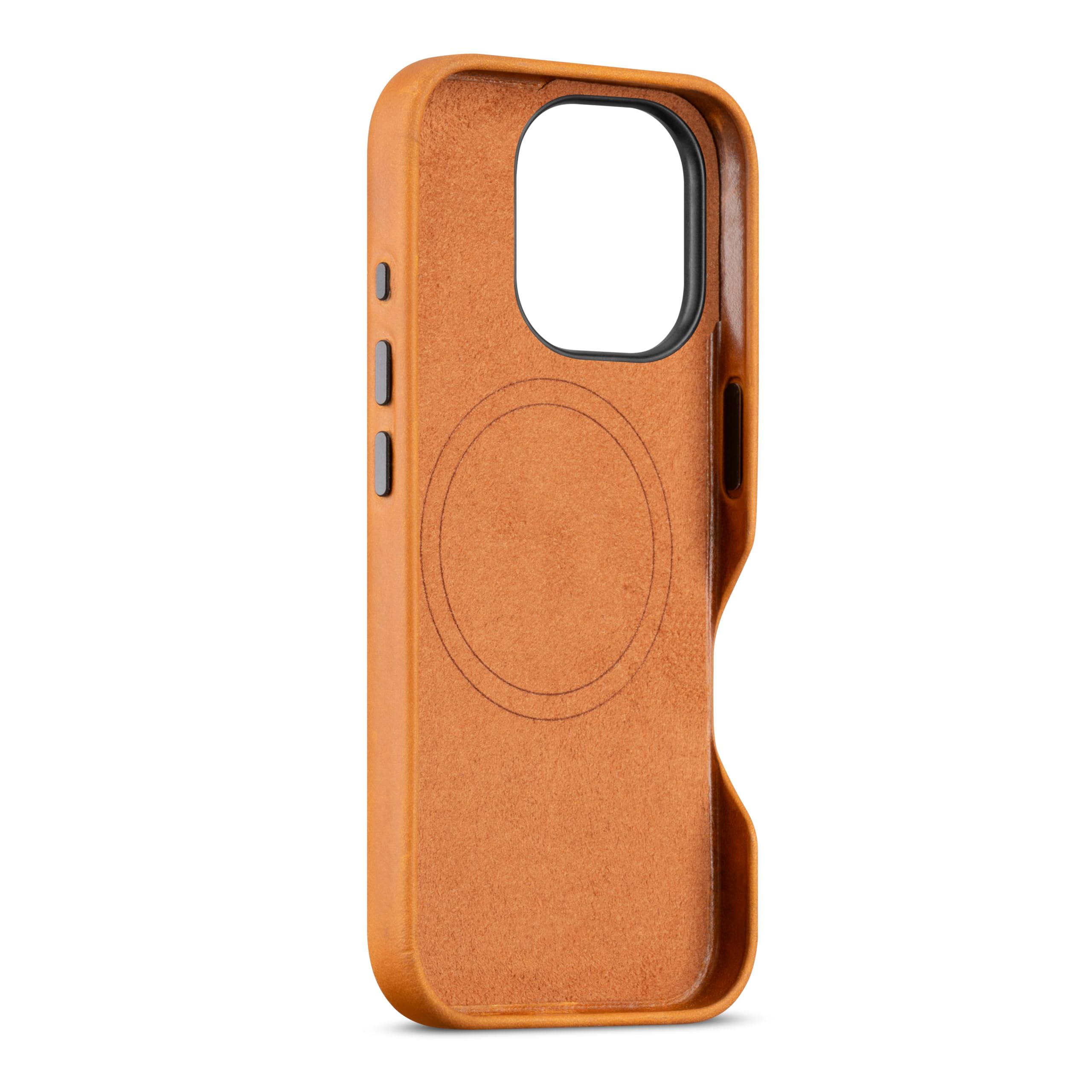 maogoam for iPhone 16 Pro Max Case Leather 6.9 inch, Compatible With MagSafe, Genuine Vintage Crazy Horse Leather - Image 2