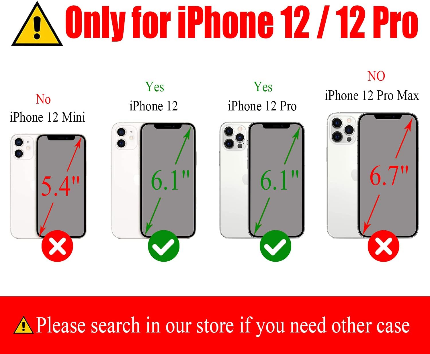 Samgg Wallet Case for iPhone 12/12 Pro, Magnetic Detachable Folio Case with Tempered Glass and Wrist Strap, 2-Way Stand, Card Holer, Durable Leather Flip Cover for iPhone 12 Pro / 12 (Butterfly #1)