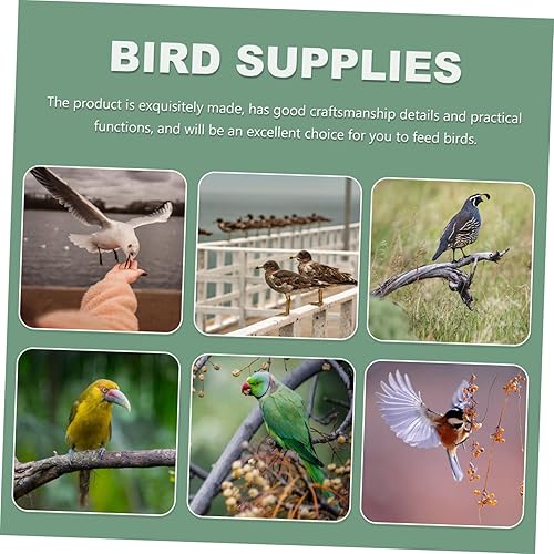 Miniatura 5 de POPETPOP 4 unids Semicírculo Contenedor de Alimentos Vasos de Agua Vasos de Agua Mascota Guacamayo Jaula Budgie Agua Vasos de Agua Plástico Tazón de