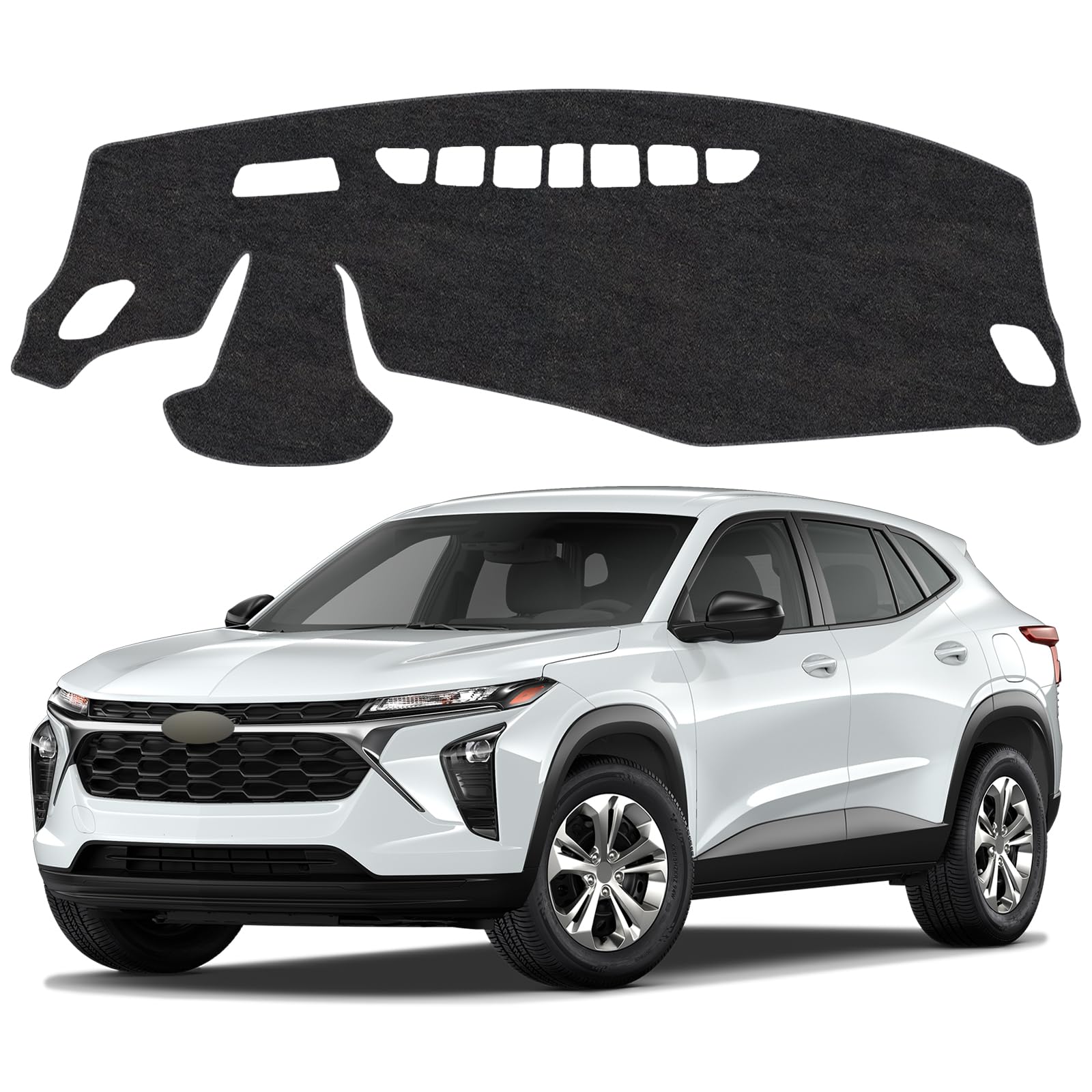 Dash Cover Mat Compatible with Chevrolet Chevy Trax 2024-2026 Non-Slip Dashboard Cover Mat Sunshade UV Rays Protector Interior Accessories