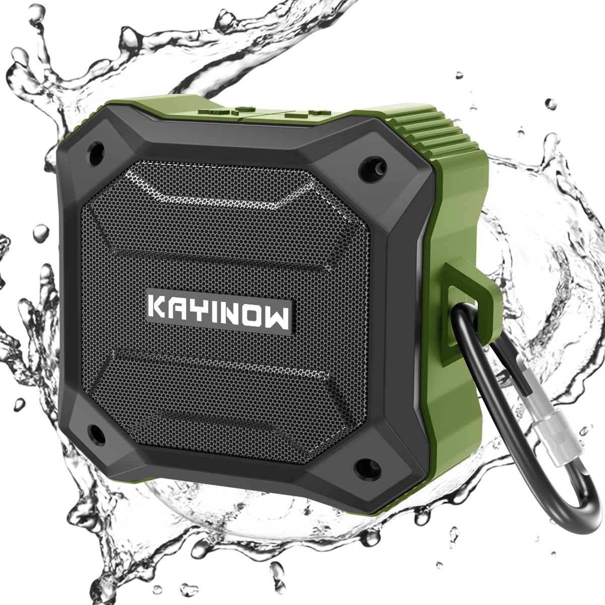 Bluetooth Shower Speaker Waterproof,Portable Bluetooth Speaker,Small Wireless Speaker,TWS Stereo Loud Sound, IPX7,5W,12 Hours Playtime,TF,Clip Speaker Travel Beach Hiking Bike Kayak Pool, Gift Ideas