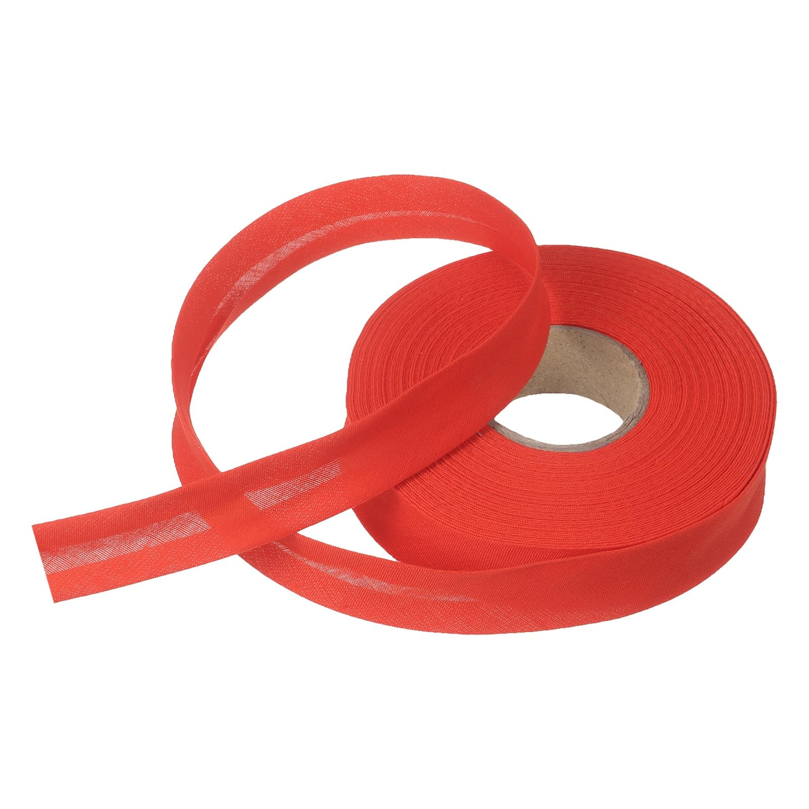 sourcing map 3/4 Inch Single Fold Bias Tape Polyester Continuous Bulk Bias Tape for Sewing,Seaming Quilting Hemming Binding Crafts (Red 15 Yards)