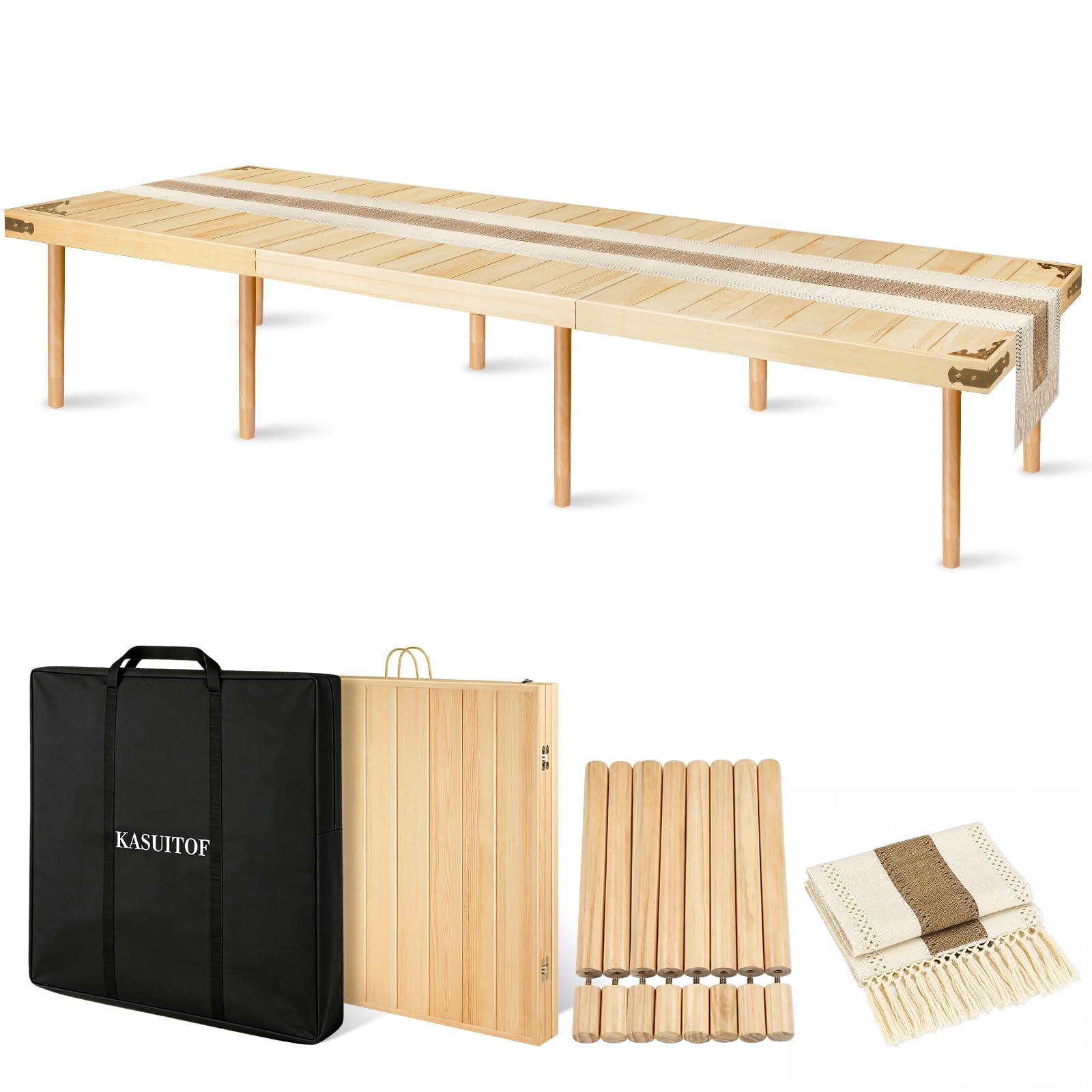 Photo 1 of CUKBLESS Low Picnic Table with 2 Adjustable Heights