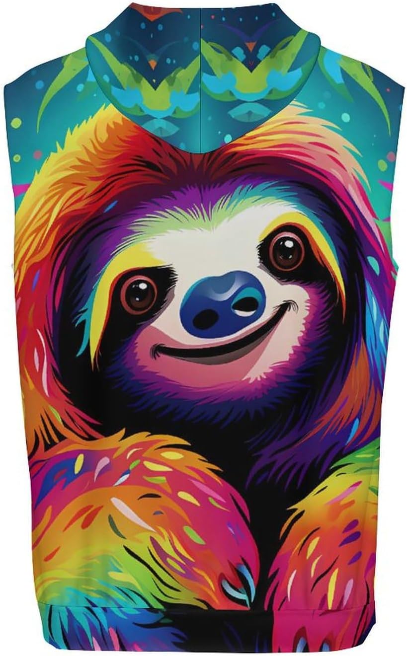 Men's Workout Hooded Tank Tops Sleeveless Muscle Gym T-Shirts