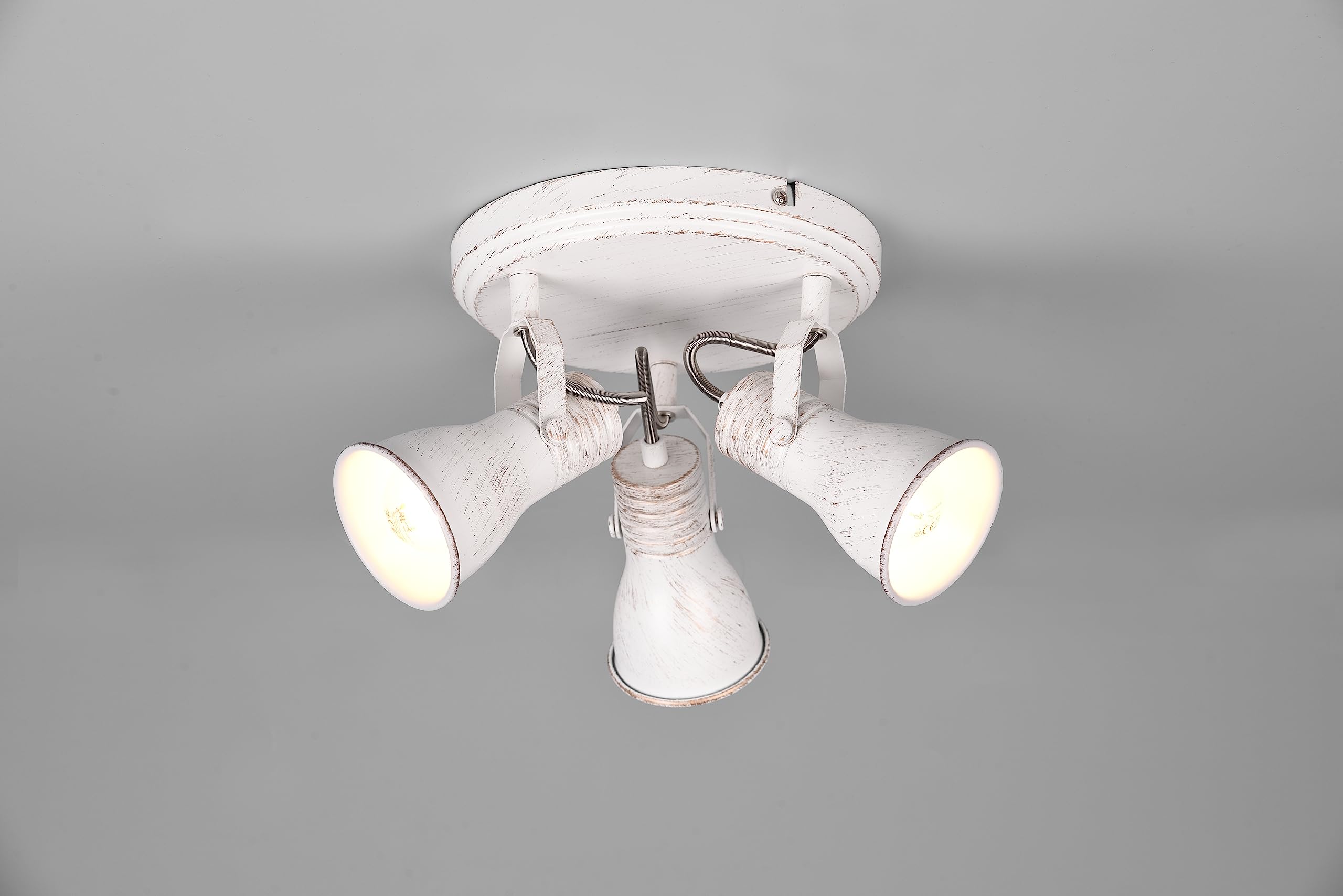 LED Universum Antike Deckenleuchte – 37 Cm Rund, Aus Metall & Alabasterglas, 2x E27, Schwarz