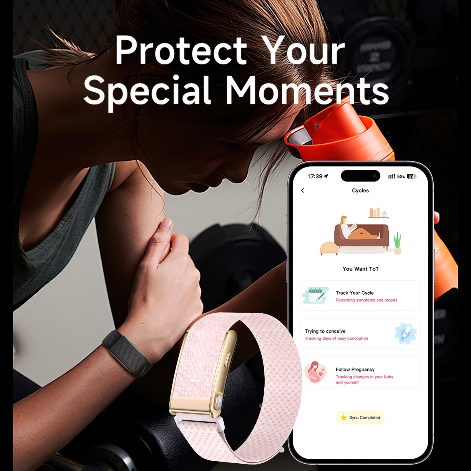 Aktivitätstracker Fitness Tracker ohne Display Fitness Armband Pulsmesser | Blutdruck Herzfrequenzmesser HRV SpO2 Schrittzähler 120+ Sportmodi Schlaftracker Smart Band Zwei Armbänder Kein Abo