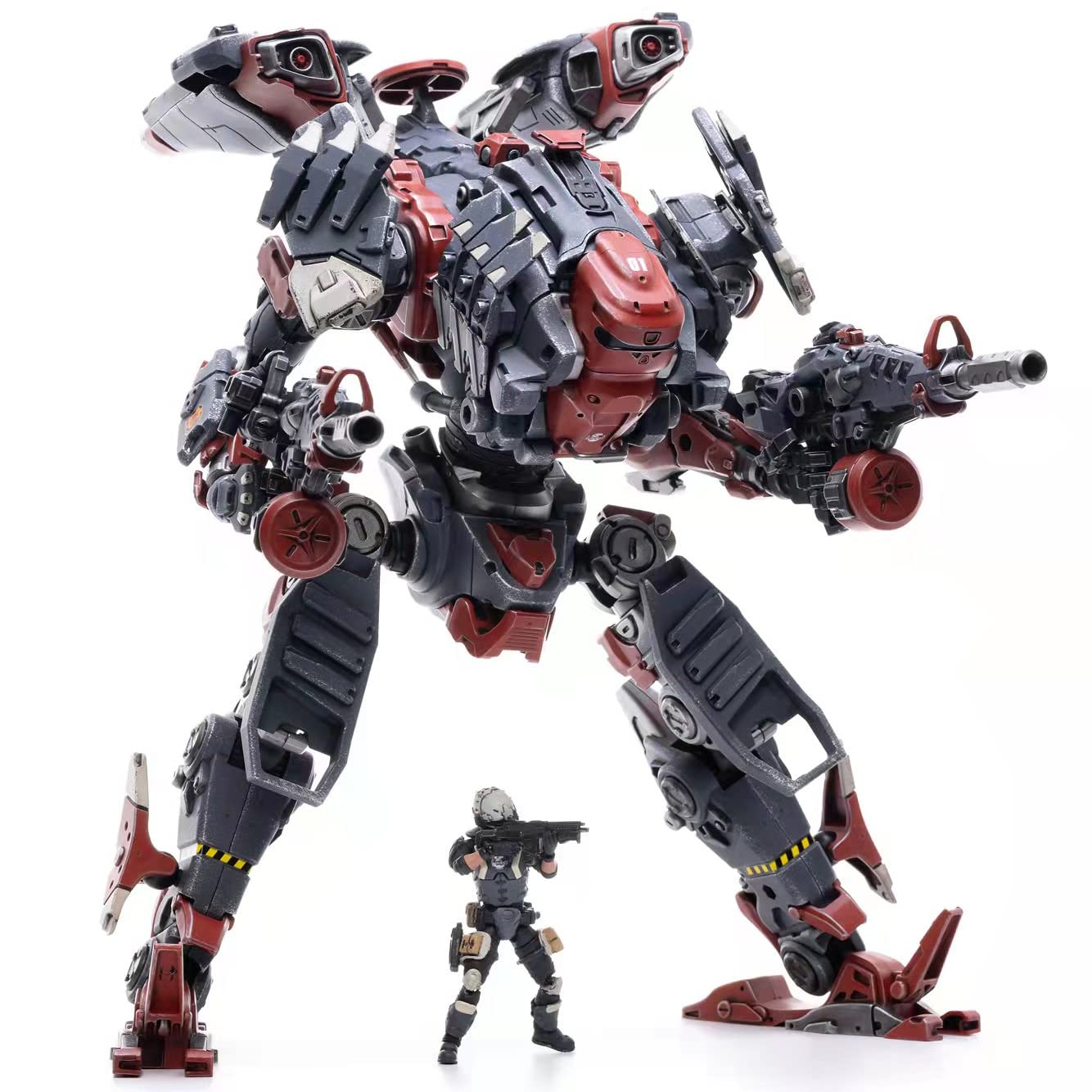 1/25 Action Figures Purge 01 Combination Warfare Mecha and Pilot Science Fiction Robot Armor and Soldier Anime Figure Collection Modern Military Model Toys