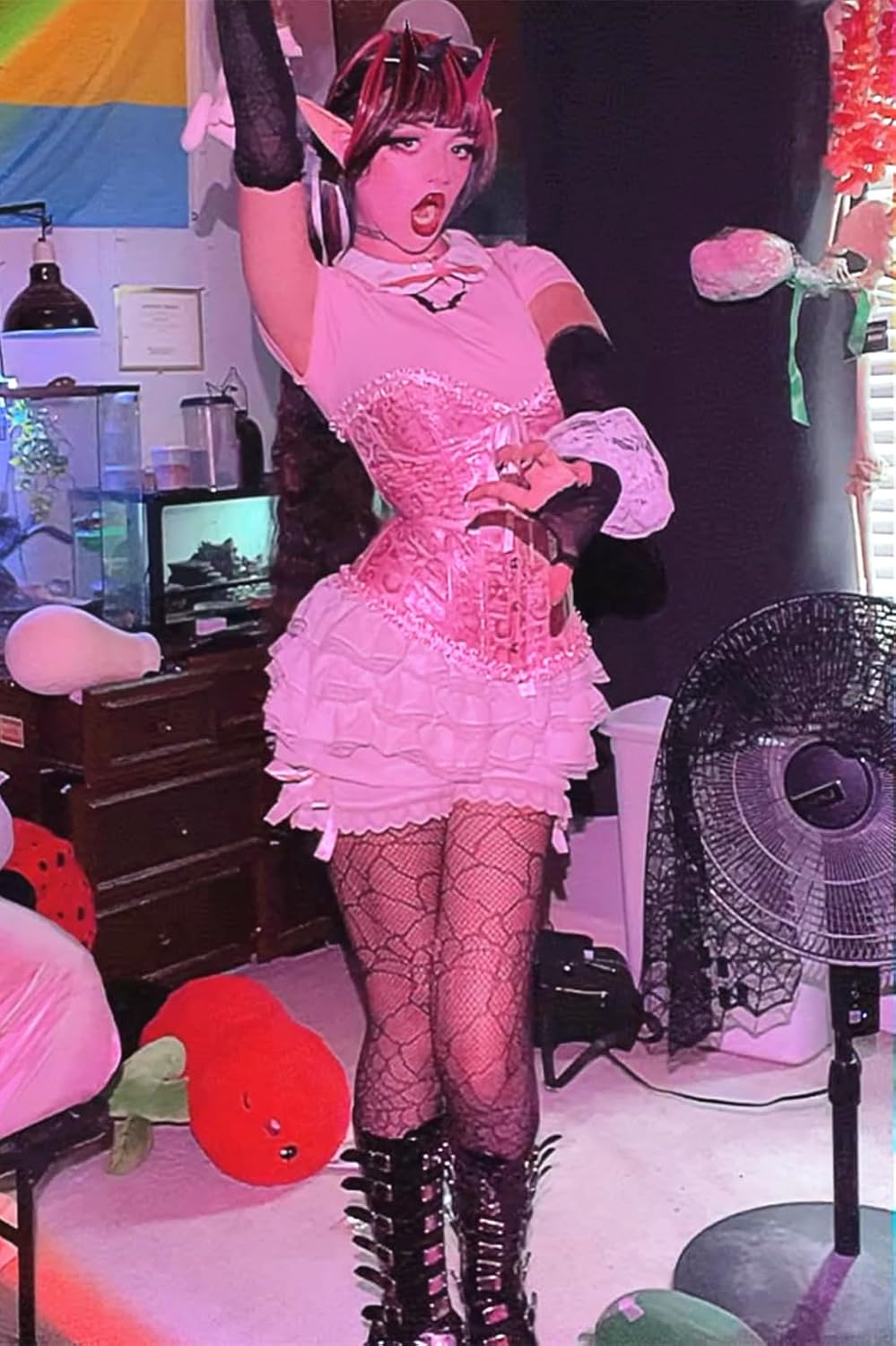 Women Y2k Lolita Bloomers Ruffle Frilly Gothic Shorts Layered Pumpkin Bottoms Party Cosplay Pettipants - Image 9