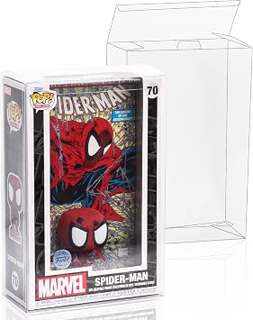 5 Pack Protector Cases Compatible with Funko Pop Comic Covers, 0.5mm Ultra Thick Crystal Clear Heavy Duty Display Box with Locking Tab, No Film Peeling, Scratch-Resistant 5