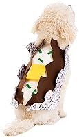 Vista 4 de Baked Potato Dog Costume for Small Dogs, Machine Washable Jacket Style, Easy Fit