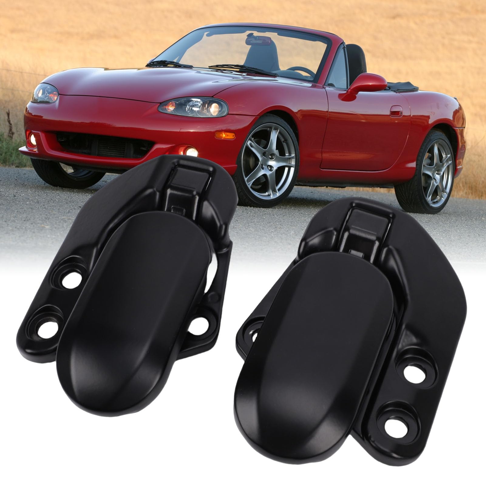 Linkes und Rechtes Softtop-Cabrio-Dachverriegelungsschloss für Miata 1990–2003, Ersetzt NA01-R1-310L und NA01-R1-320L