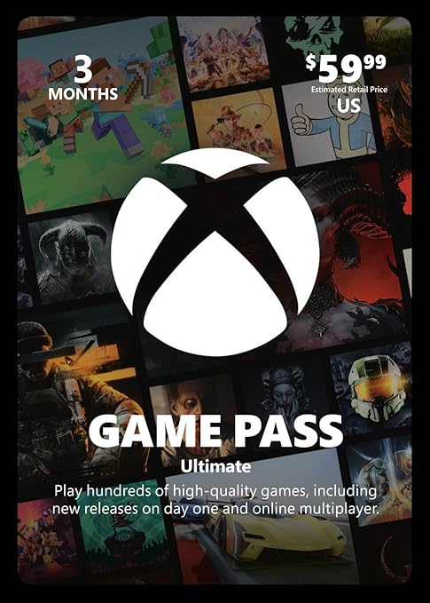 Xbox Microsoft Game Pass Ultimate – 3 Months Gift Card $59.99