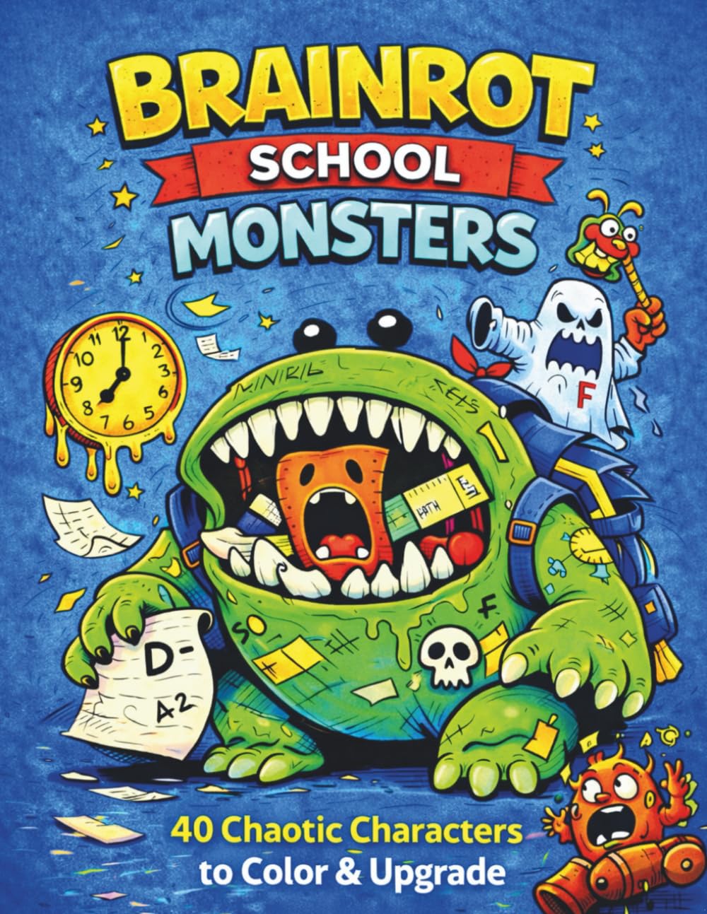 School Brainrot Monsters: 40 Chaotic Characters to Color & Upgrade