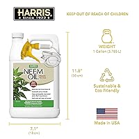 Vista 7 de HARRIS Aerosol de aceite de neem para plantas, prensado en frío listo para usar, 128 onzas