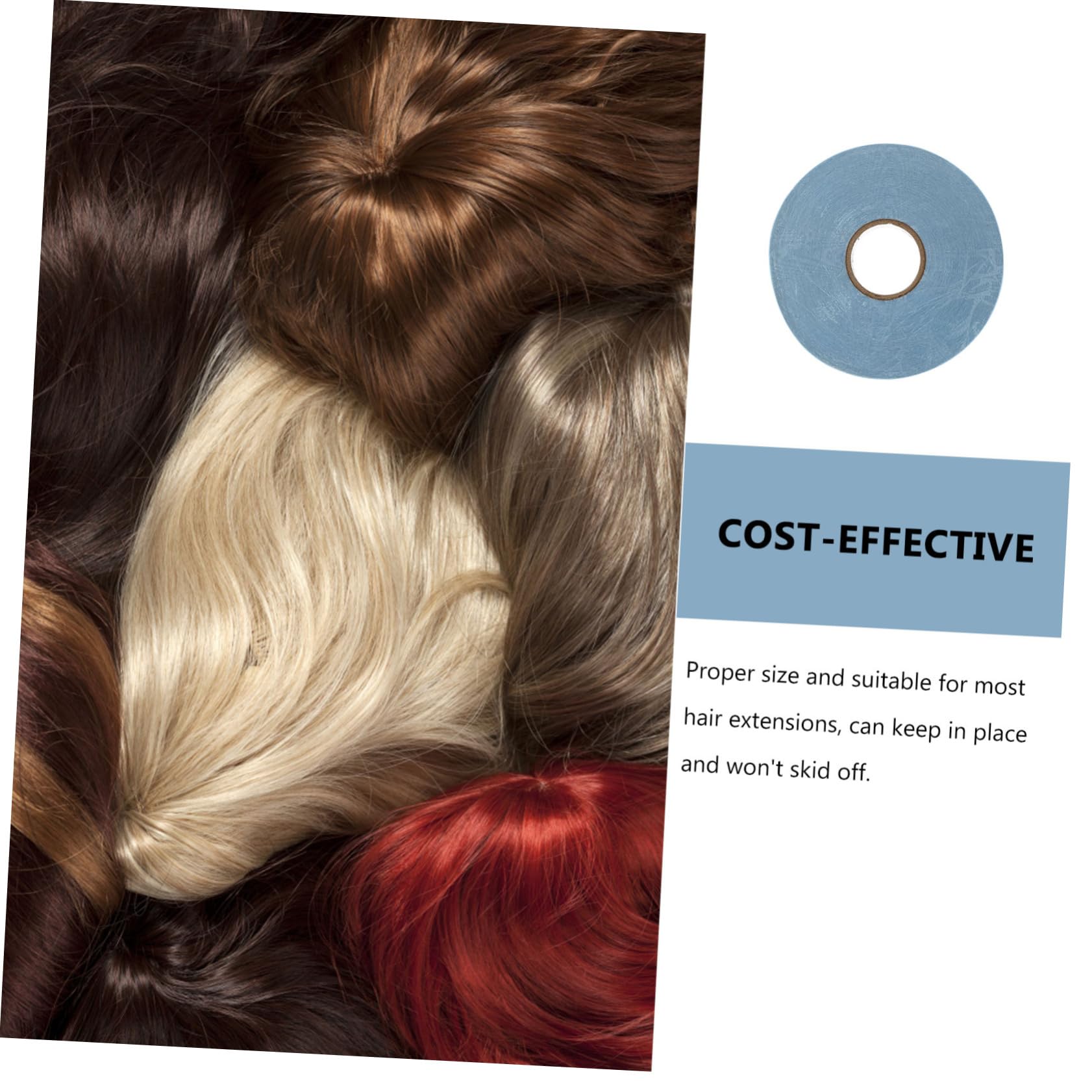 HAPINARY Cost- Wig Adhesive Tape Double Sided Film Hair Extension Supplies Multi-use