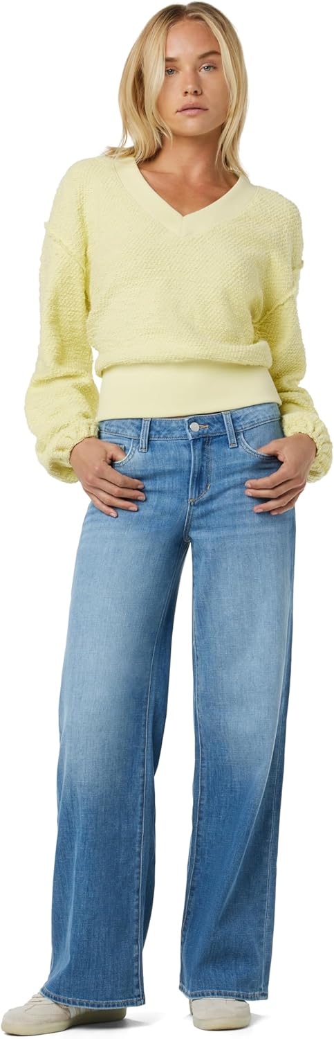 Joe's Jeans Womens The Lou Lou Low Rise Wide Leg Jeans - Image 6