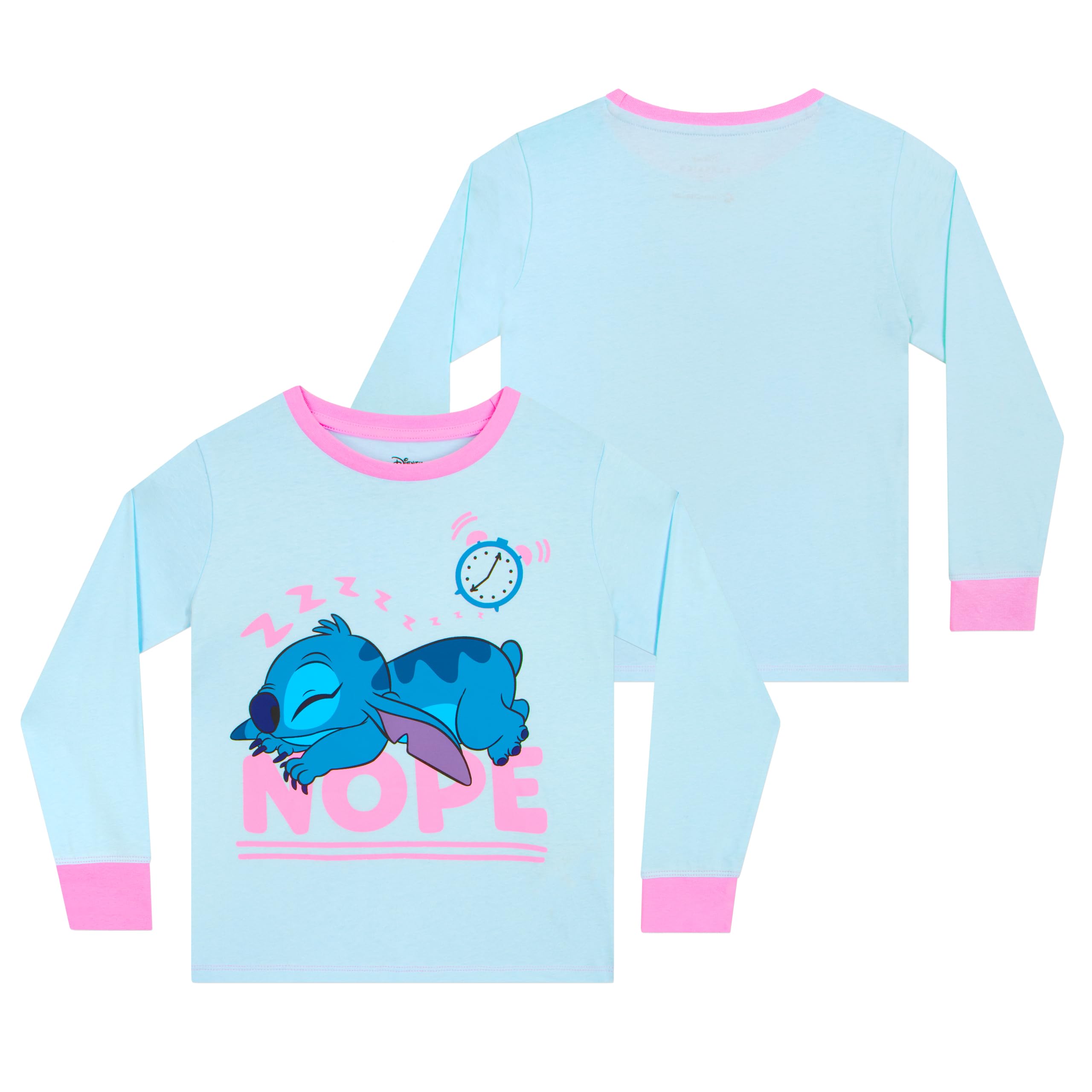 Piżamy Lilo i Stitch Dla Dziewczynek Tie-Dye Długi Rękaw Oficjalny Merch