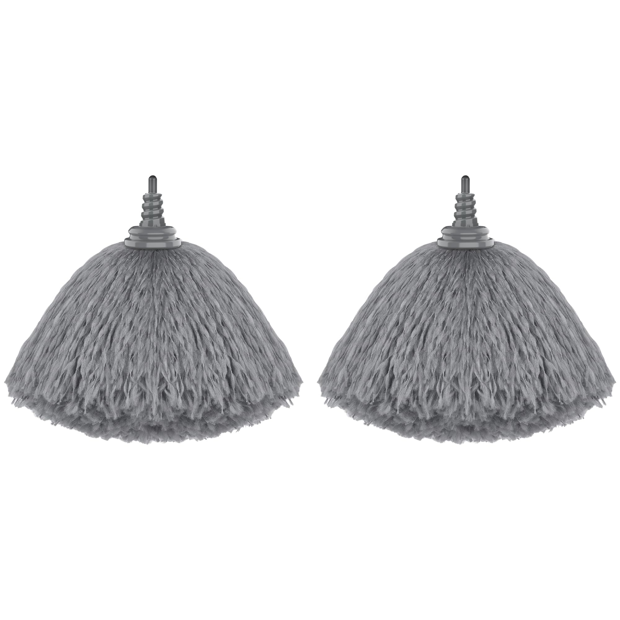 Mr.siga White Microfiber Delicate Duster Refills, Detachable And Washable Duster Head, 2 Pack