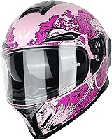 Vista 39 de 1Storm Motorcycle Full Face Helmet DOT Adults Street Bike Dual Visor Sun Inner Shield HJAH15: Ghost Red