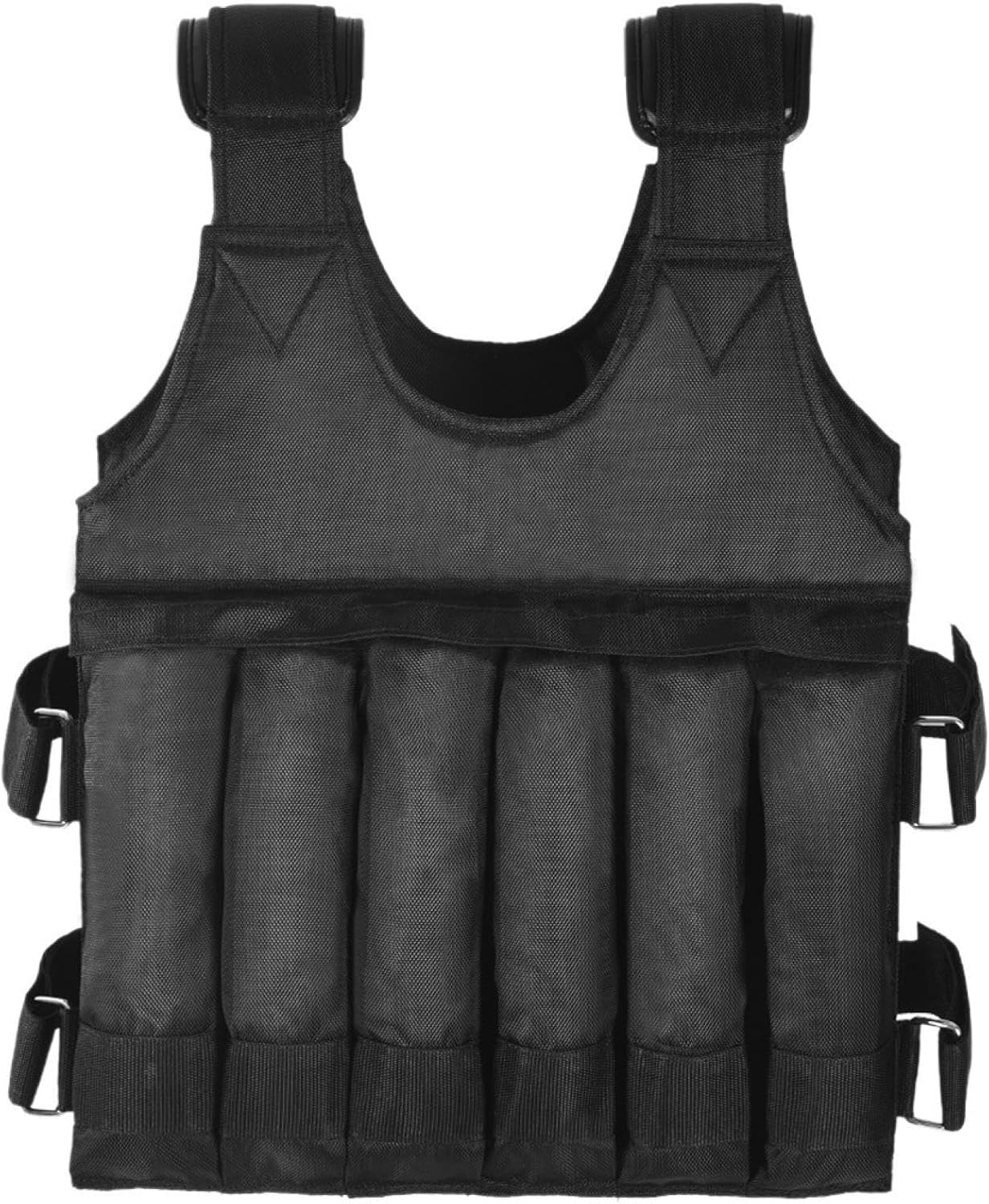 Adjustable Weighted Vest 110lbs - Weighted Workout Vest ***VEST ONLY ***Heavy Duty Weighted Exercise Vest For Functional Training, Slim Design Weighted Running Vest, Weight Vest for Men and Women