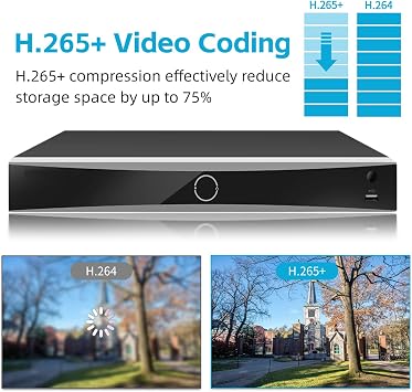 DS-7608NXI-K2/8P 8CH 4K 8-Channel PoE AcuSense NVR Network Video Recorder (HDD Not Included) Human/Vehicle Detection, Compatible with ONVIF/HIK IP Camera, International English Version