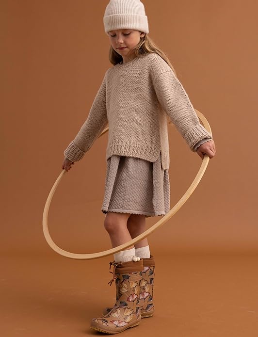 Niña con las botas Bisgaard Thermo puesta