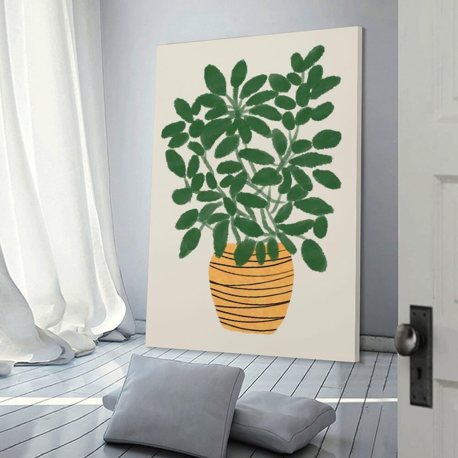 Junmoney Home Decor Plant Wall Art Print, 24x36inch(60x90cm), for Lounge Decor, Bedroom Walls Or Flats, Decorative Artwork for Empty Walls