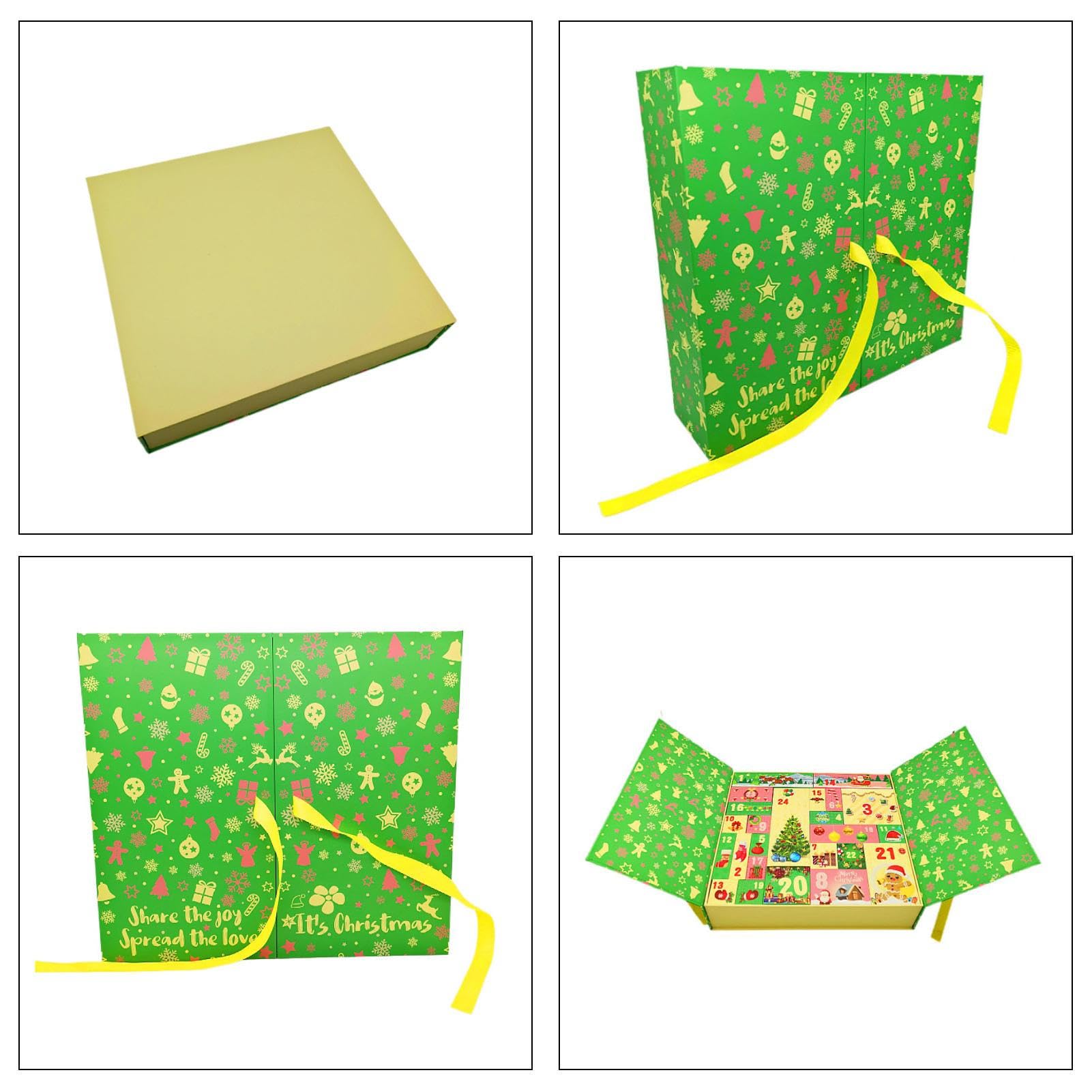 Adventskalender-Box Zum Selbstbefüllen - 24 Wiederverwendbare Weihnachtsboxen