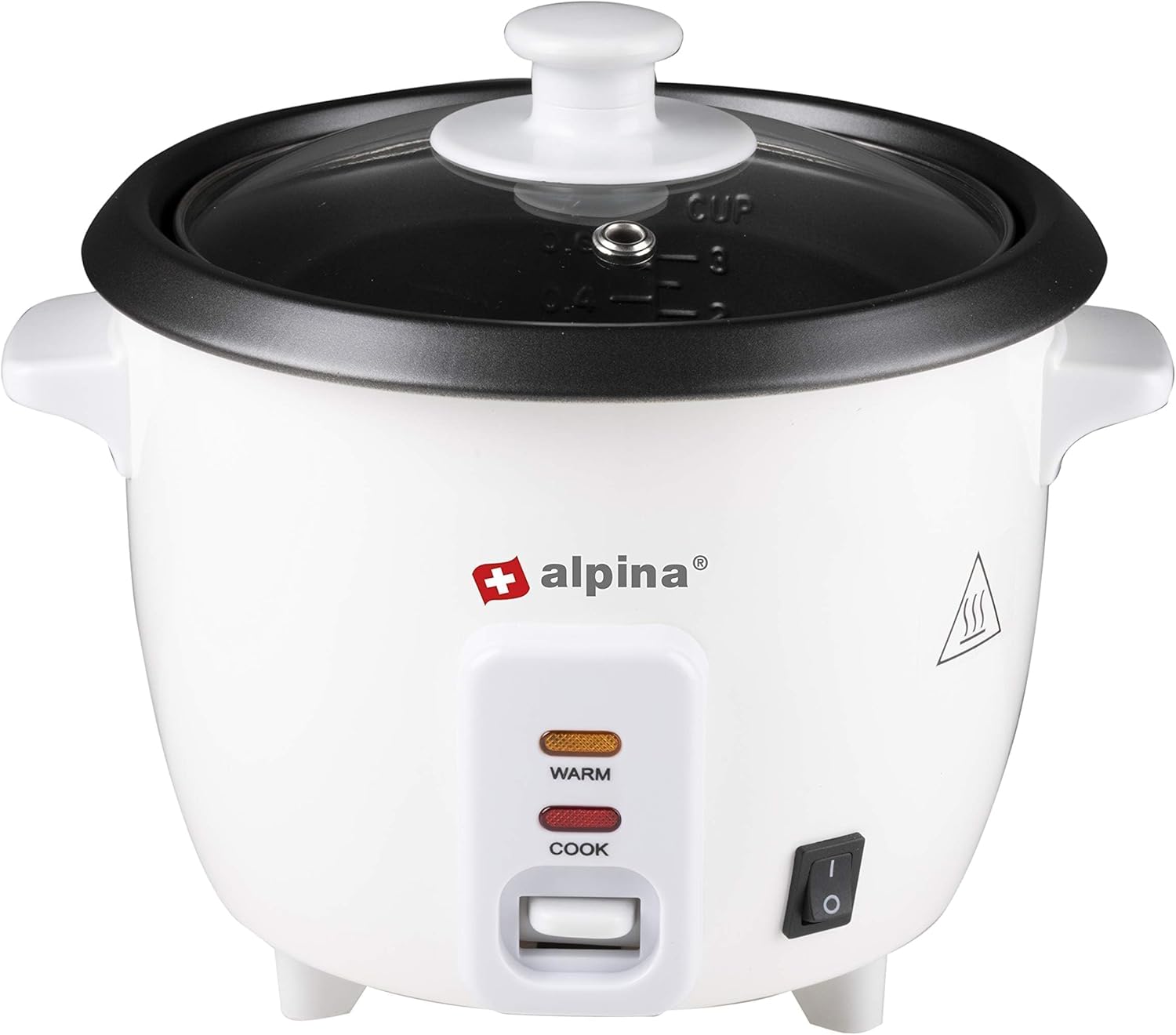 Alpina Rice cooker - 0.6 liter - 300 Watt - With cooking and heat control light - White
