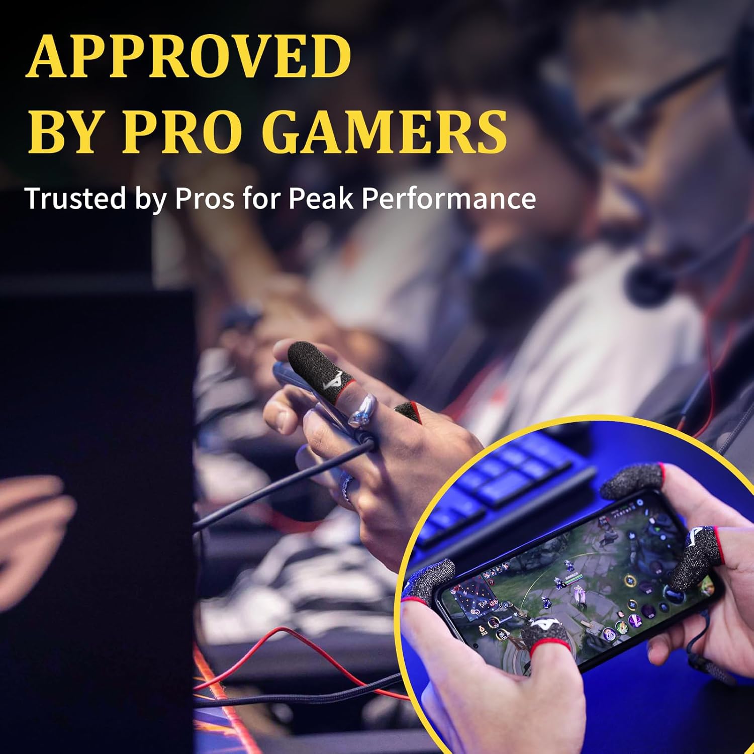 6 Pack Finger Sleeves for Gaming,Thumb Sleeves for Mobile Gaming,Anti Sweat,Ultra Thin,0.3mm Silver Fiber,Suitable for Most Gamers,Gaming Finger Gloves for PUBG COD Dedales Gamer,Covers Silver fiber(6 PCS) image 7 of 8 B0D8LDCXGX