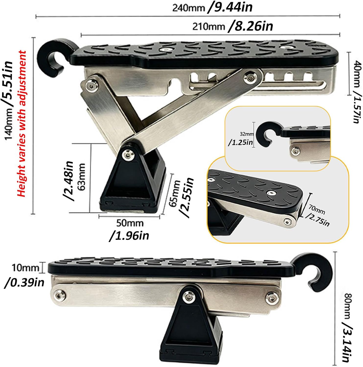 Foldable Car Door Step for Subaru Trailseeker/Uncharted 2026