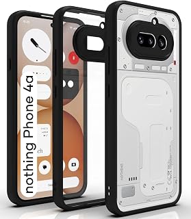 CaseYara Shockproof Hybrid Armour Back Cover for Nothing Phone 4a 5G | (Clear PC with Black TPU Bumper) - Hard Back Cover Price In India