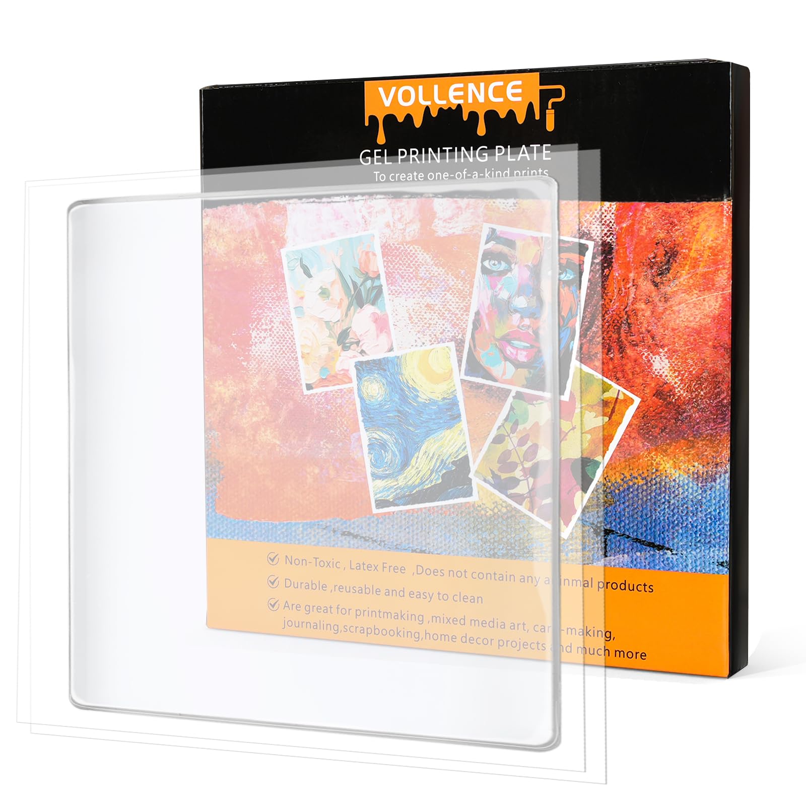 Plaque d'art en gel Vollence pour réussir vos monotypes sans bavure ni matériel lourd